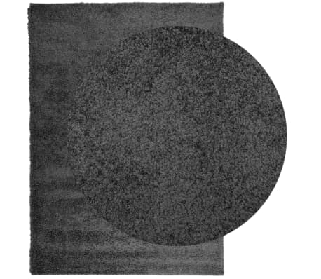 vidaXL Vloerkleed PAMPLONA shaggy hoogpolig 200x280 cm antraciet