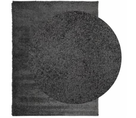 vidaXL Covor pufos "PAMPLONA" fire &icirc;nalte antracit modern 300x400 cm