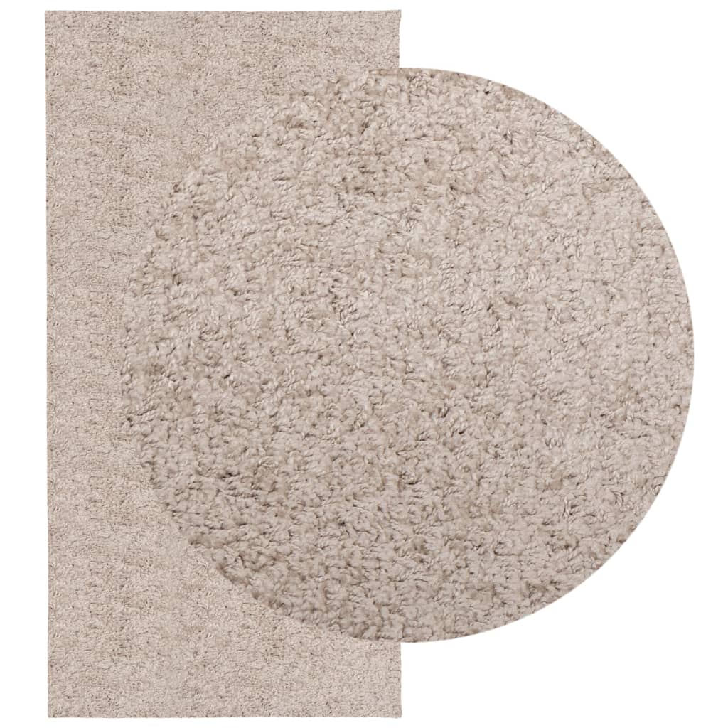 vidaXL Vloerkleed PAMPLONA shaggy hoogpolig modern 100x200 cm beige afbeelding