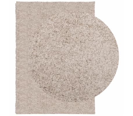 vidaXL Tapis shaggy PAMPLONA poils longs moderne beige 120x170 cm