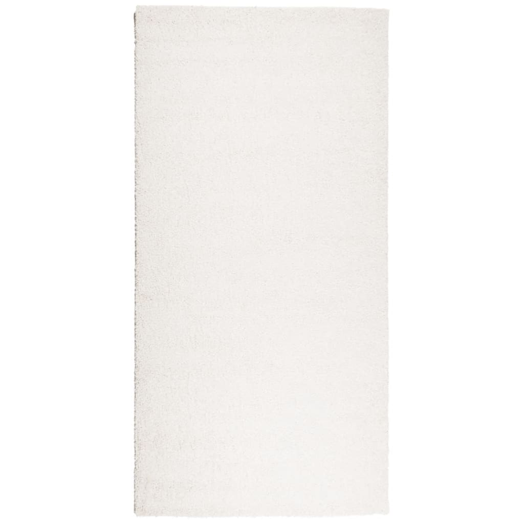 vidaXL Koberec PAMPLONA s vysokým vlasem moderní krémový 100 x 200 cm