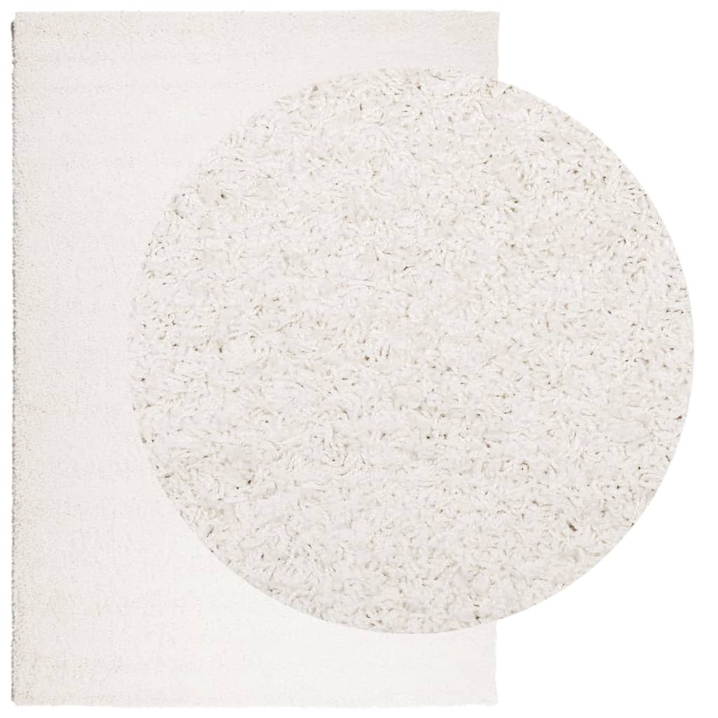 vidaXL Vloerkleed PAMPLONA shaggy hoogpolig modern 140x200 cm crème afbeelding