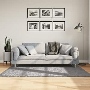 Koberec PAMPLONA s vysokým vlasem moderní šedý 120 x 170 cm - obrázek 1