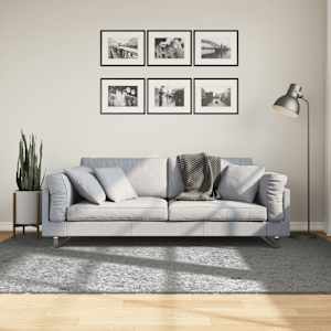 Koberec PAMPLONA s vysokým vlasem moderní šedý 160 x 230 cm - obrázek 1