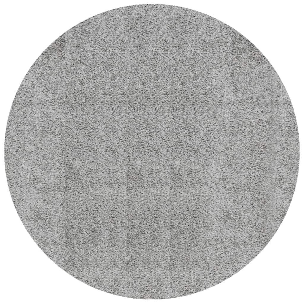 Thumbnail - vidaXL Shaggy-Teppich PAMPLONA Hochflor Modern Grau Ø 80 cm