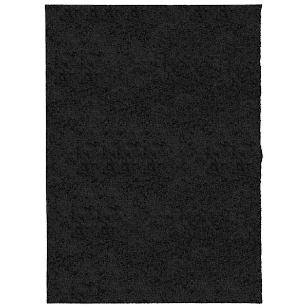 vidaXL k&otilde;rge narmaga Shaggy vaip, must, 140x200 cm