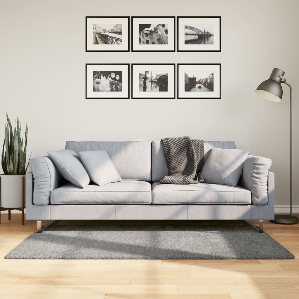 Teppich Shaggy Hochflor Modern Grün 80×150 cm
