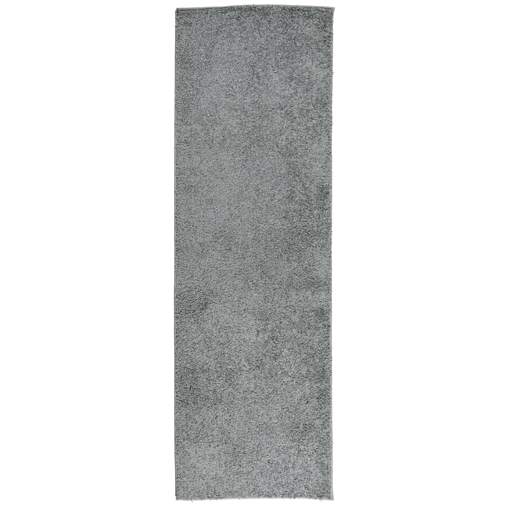 vidaXL Koberec PAMPLONA s vysokým vlasem moderní zelený 80 x 250 cm