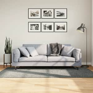 Koberec PAMPLONA s vysokým vlasem moderní zelený 100 x 200 cm - obrázek 1