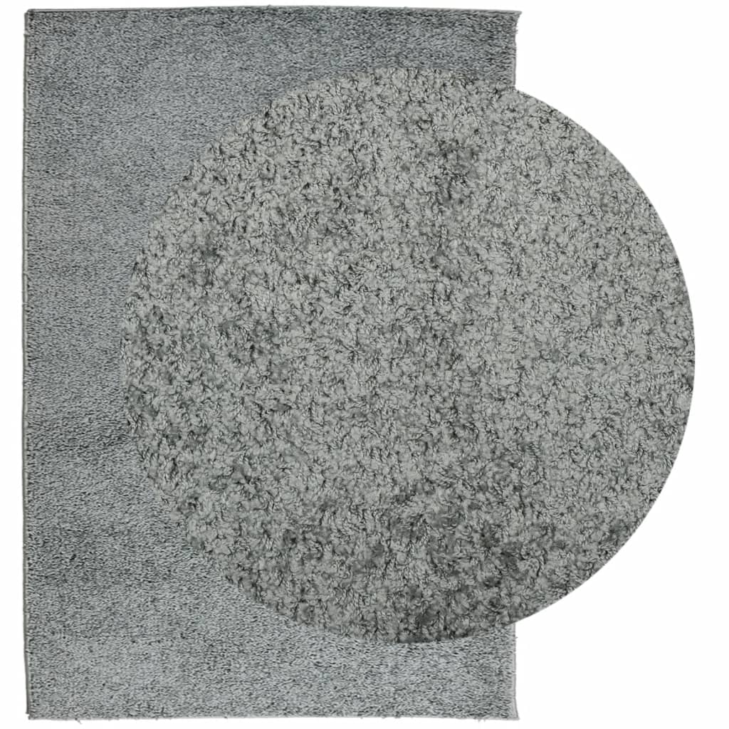 vidaXL Vloerkleed PAMPLONA shaggy hoogpolig modern 120x170 cm groen afbeelding