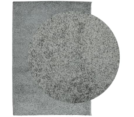 vidaXL Teppich Shaggy Hochflor Modern Gr&uuml;n 160x230 cm