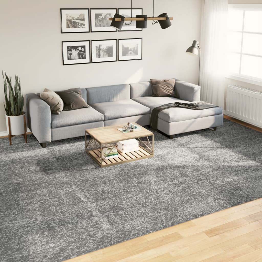 Teppich Shaggy Hochflor Modern Grün 300×400 cm