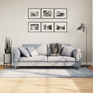 Koberec PAMPLONA s vysokým vlasem moderní modrý 100 x 200 cm - obrázek 1