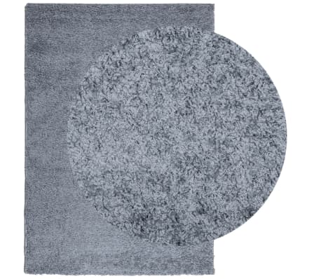 vidaXL Vloerkleed PAMPLONA shaggy hoogpolig modern 160x230 cm blauw