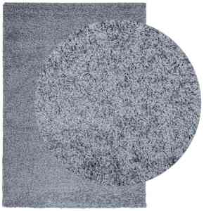 vidaXL Vloerkleed PAMPLONA shaggy hoogpolig modern 160x230 cm blauw