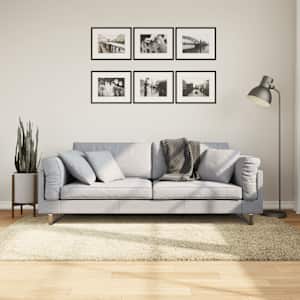 Koberec PAMPLONA s vysokým vlasem moderní zlatý 140 x 200 cm - obrázek 1