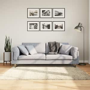 Koberec PAMPLONA s vysokým vlasem moderní zlatý 160 x 160 cm - obrázek 1