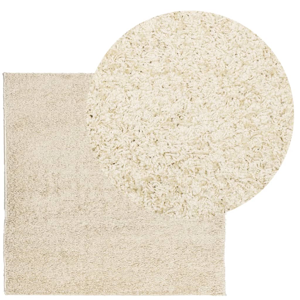 vidaXL Vloerkleed PAMPLONA shaggy hoogpolig modern 200x200 cm goud afbeelding