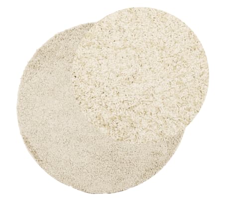 vidaXL Teppich Shaggy Hochflor Modern Golden &Oslash; 200 cm