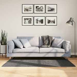 Koberec IZA krátký vlas skandinávský vzhled antracit 80x150 cm - obrázek 1
