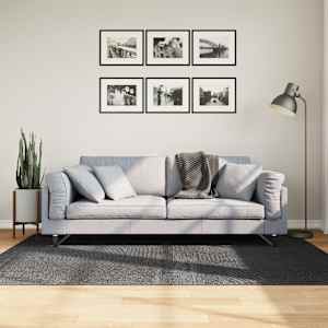 Koberec IZA krátký vlas skandinávský vzhled antracit 140x200 cm - obrázek 1