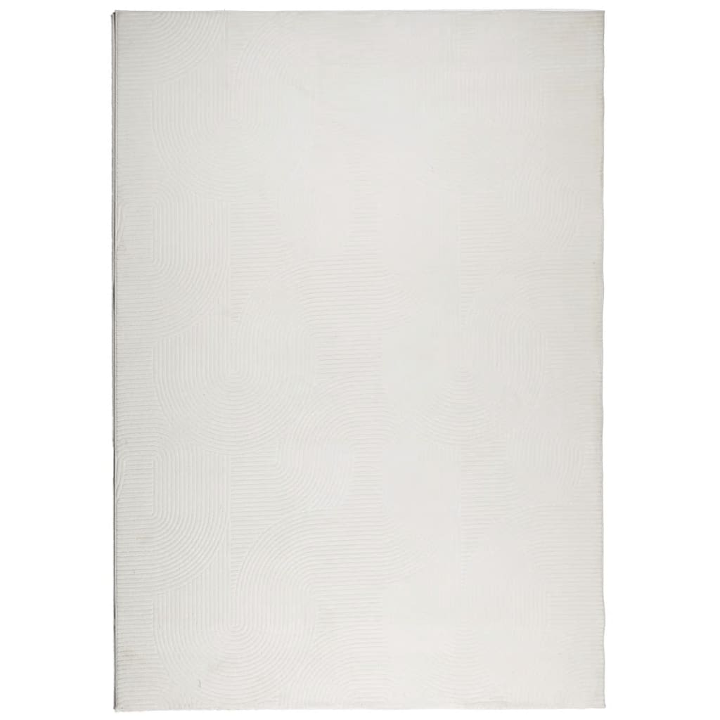 vidaXL Koberec IZA krátký vlas skandinávský vzhled krémový 160x230 cm