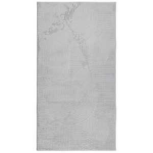 vidaXL vaip IZA, l&uuml;hikese narmaga, Skandinaavialik, hall, 80x150 cm