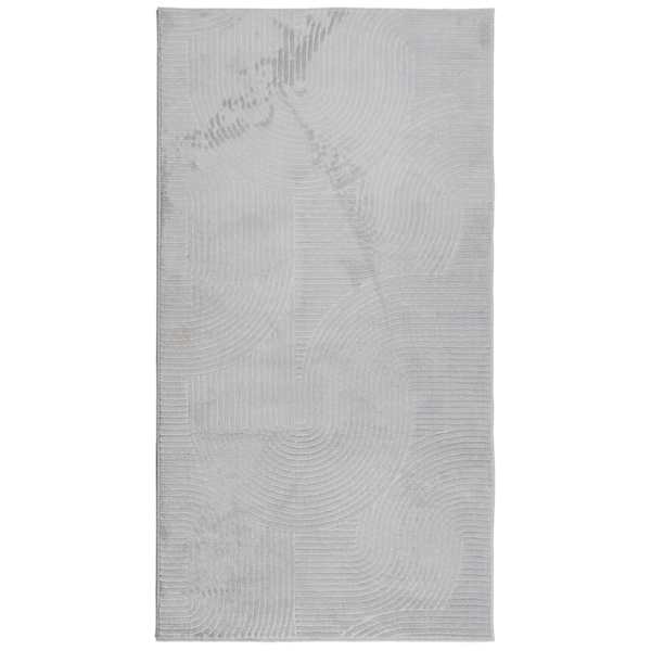 vidaXL vaip IZA, l&uuml;hikese narmaga, Skandinaavialik, hall, 80x150 cm