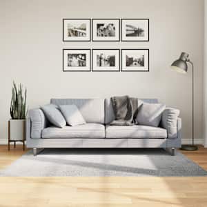 Koberec IZA krátký vlas skandinávský vzhled šedý 120 x 170 cm - obrázek 1