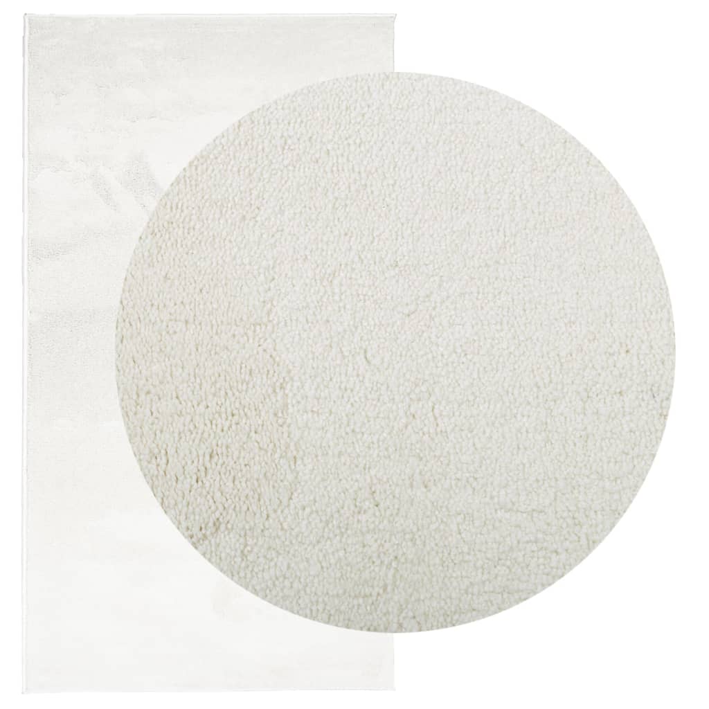 vidaXL Matto OVIEDO lyhytnukkainen kerma 60x110 cm