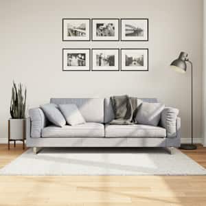 Koberec OVIEDO krátký vlas krémový 120 x 120 cm - obrázek 1
