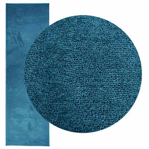 vidaXL Covor &bdquo;OVIEDO&rdquo;, fire scurte, turcoaz, 80x250 cm