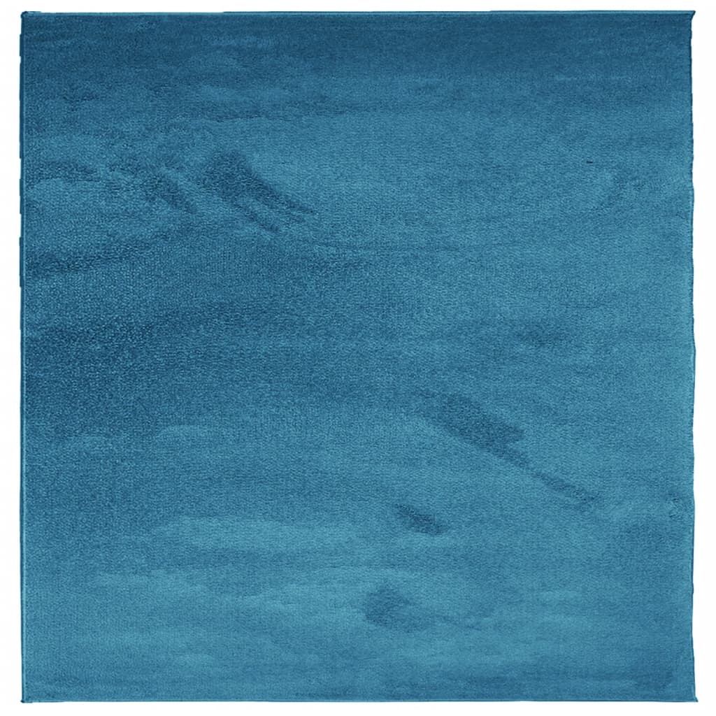 vidaXL Koberec OVIEDO krátky vlas tyrkysový 120x120 cm