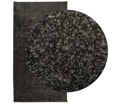 vidaXL Rug ISTAN High Pile Shiny Look Anthracite 80x150 cm
