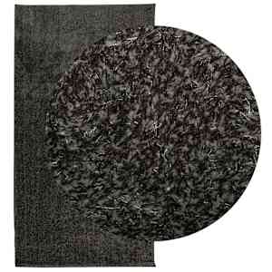 vidaXL Rug ISTAN High Pile Shiny Look Anthracite 80x150 cm