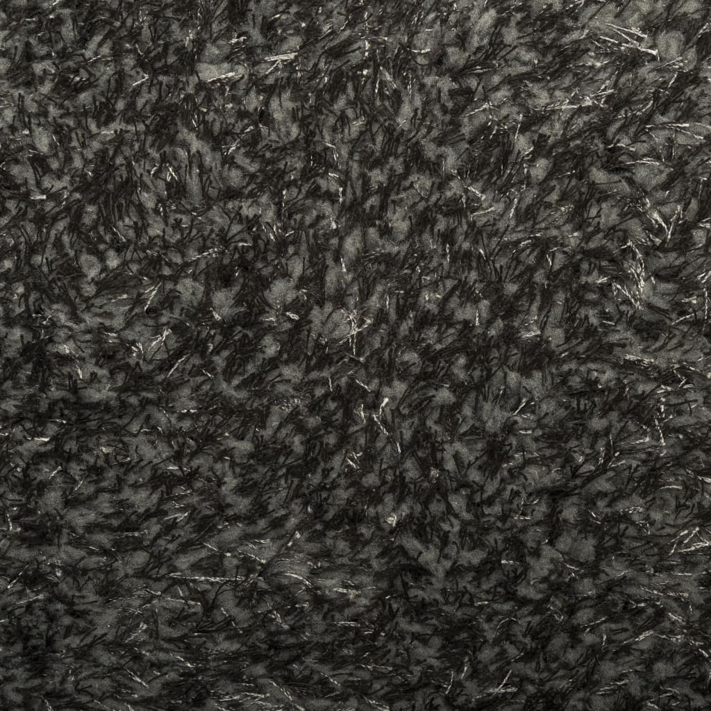Teppich ISTAN Hochflor Glänzend Anthrazit 240x340 cm