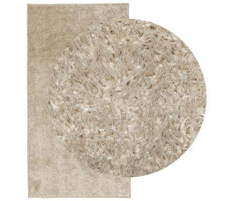 vidaXL Rug ISTAN High Pile Shiny Look Beige 80x150 cm