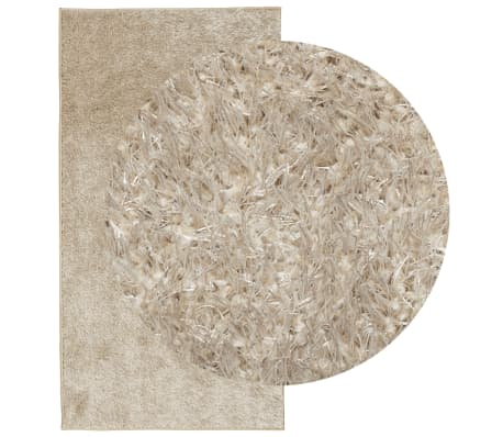vidaXL Rug ISTAN High Pile Shiny Look Beige 100x200 cm