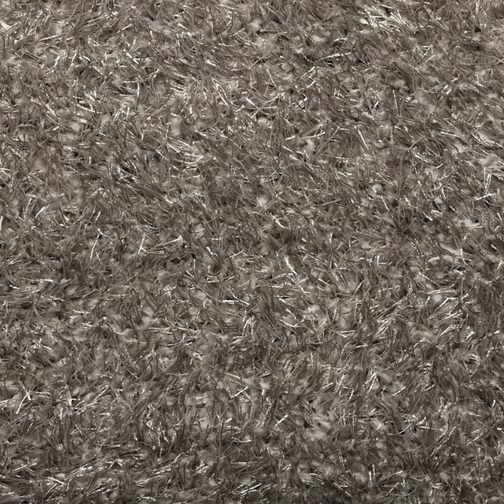 Teppich ISTAN Hochflor Glänzend Grau 140x200 cm