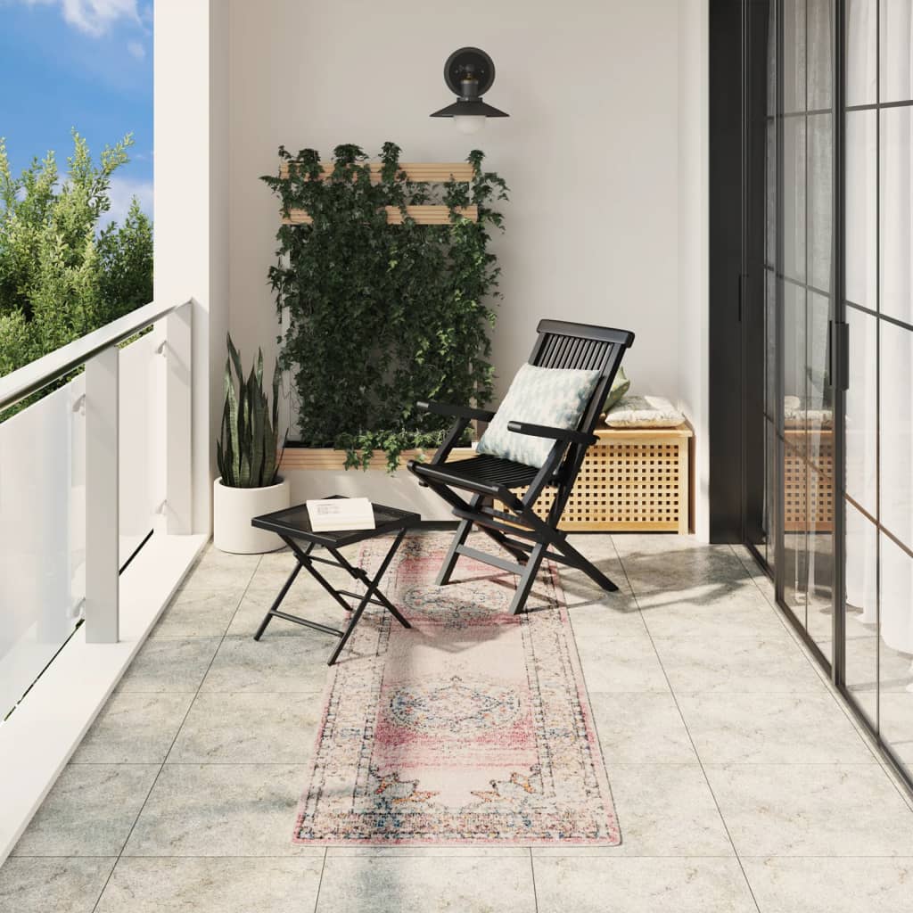 vidaXL Teppich ARBIZU Indoor und Outdoor Vintage-Design 80x250 cm