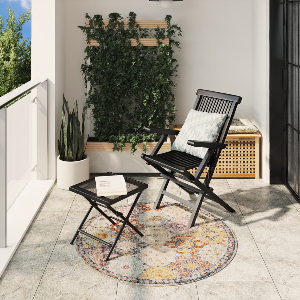 vidaXL Tapete de interior e exterior design vintage ARBIZU Ø 120 cm