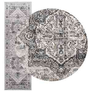 vidaXL Tapis ARBIZU int&eacute;rieur ext&eacute;rieur design vintage 80x250 cm