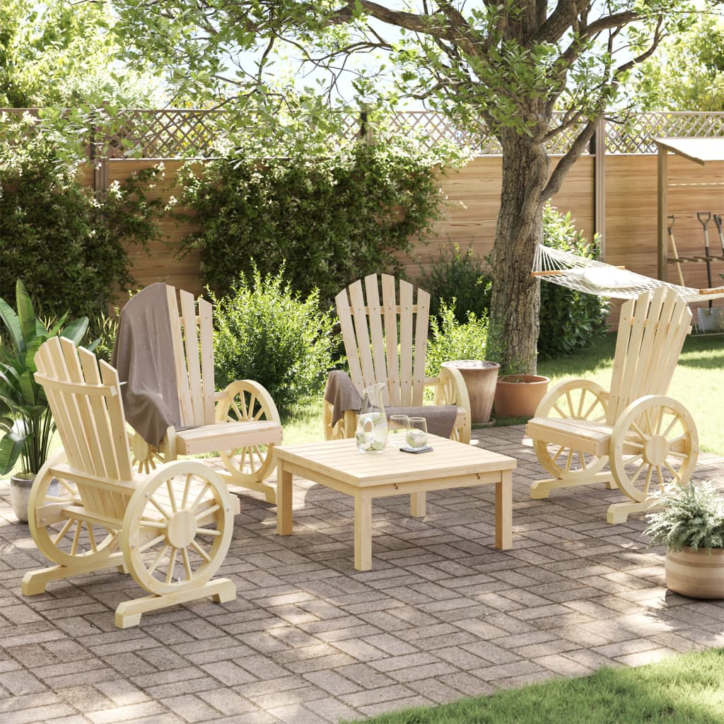 vidaXL Tuinstoelen 4 st Adirondack massief vurenhout afbeelding