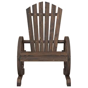 Zahradní křesla Adirondack 4 ks masivní jedlové dřevo - obrázek 5