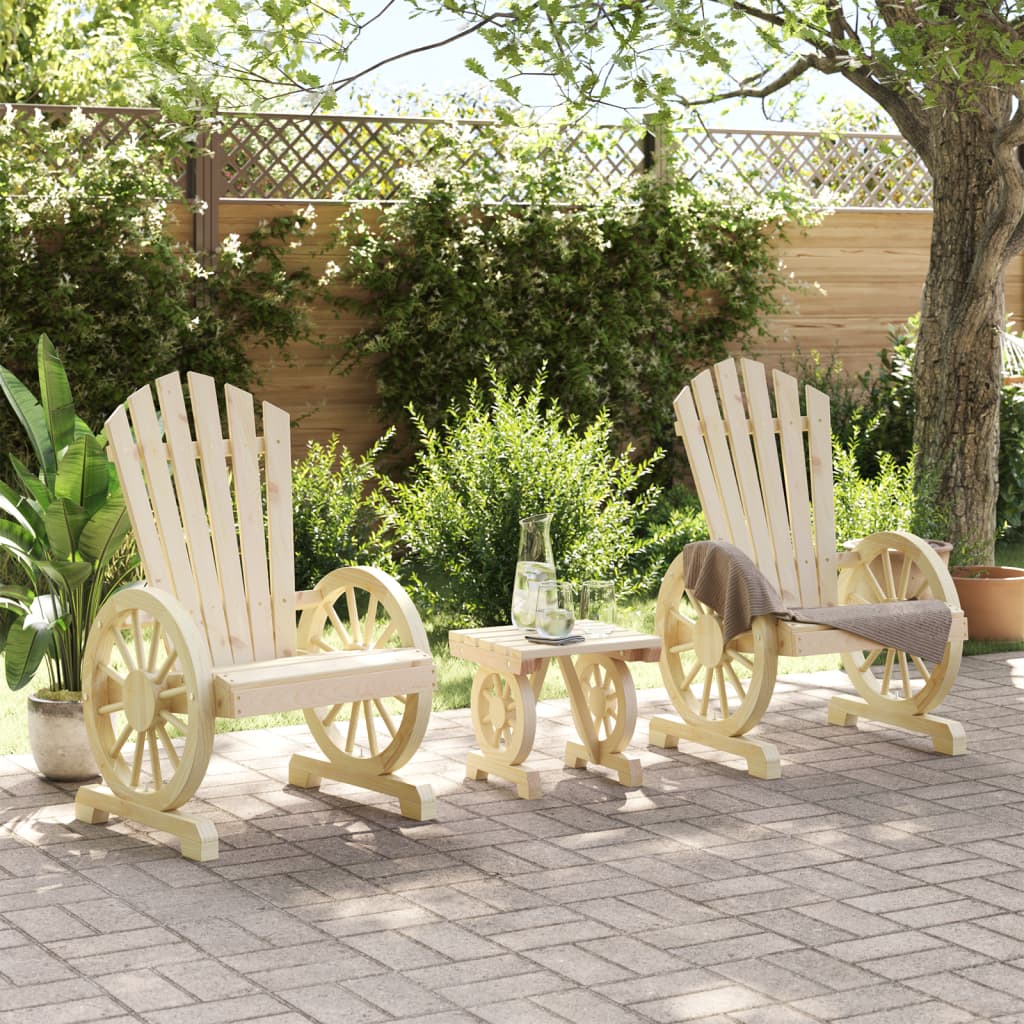 Thumbnail - vidaXL 3-tlg. Garten-Lounge-Set Massivholz Tanne
