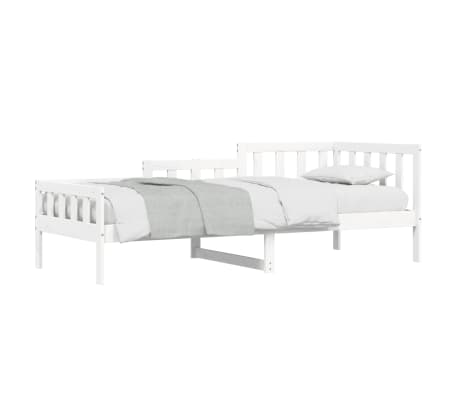 vidaXL Lit de jour sans matelas blanc 80x200 cm bois de pin massif