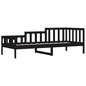 Válenda černá 80 x 200 cm masivní borové dřevo - obrázek 5