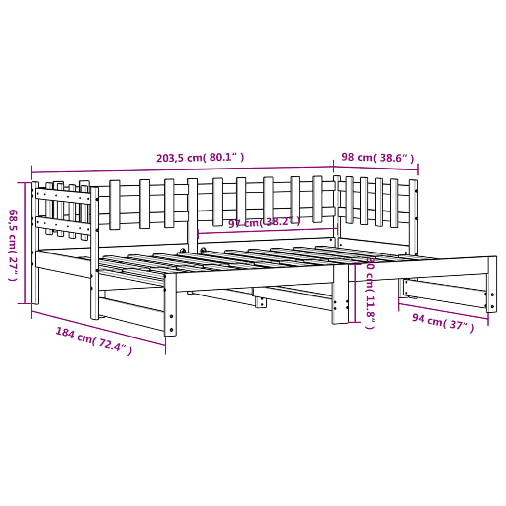 Naturfarvet / 90 x 200 cm - Billede 13