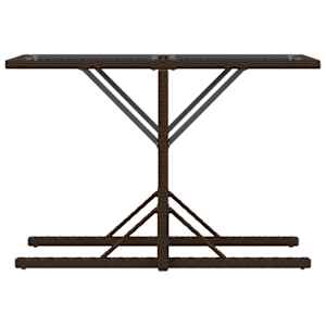 3dílný bistro set s poduškami hnědý polyratan - obrázek 8