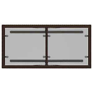 3dílný bistro set s poduškami hnědý polyratan - obrázek 9